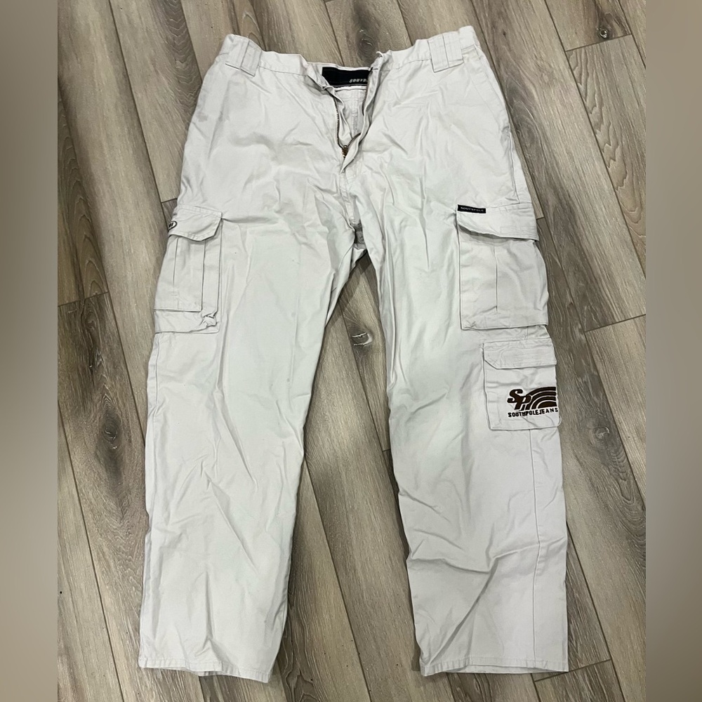 South Pole Light Gray Cargo Pants